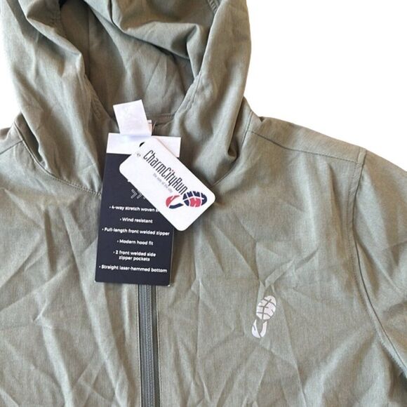 Charm City Run Men's Soft Shell Jacket Long Sleeve Cactus Size Small NWT - Picture 4 of 5